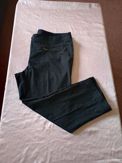 BISOU BISOU Michele Bohbot Womens Size 14 Black Capri Cropped  Pants