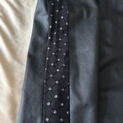 Women’s Faux Leatherette Leggings With Size Sheer Glitter Accents Size Small 