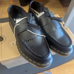Dr. Martens Vegan Adrian Black Felix Rub Off Shoes