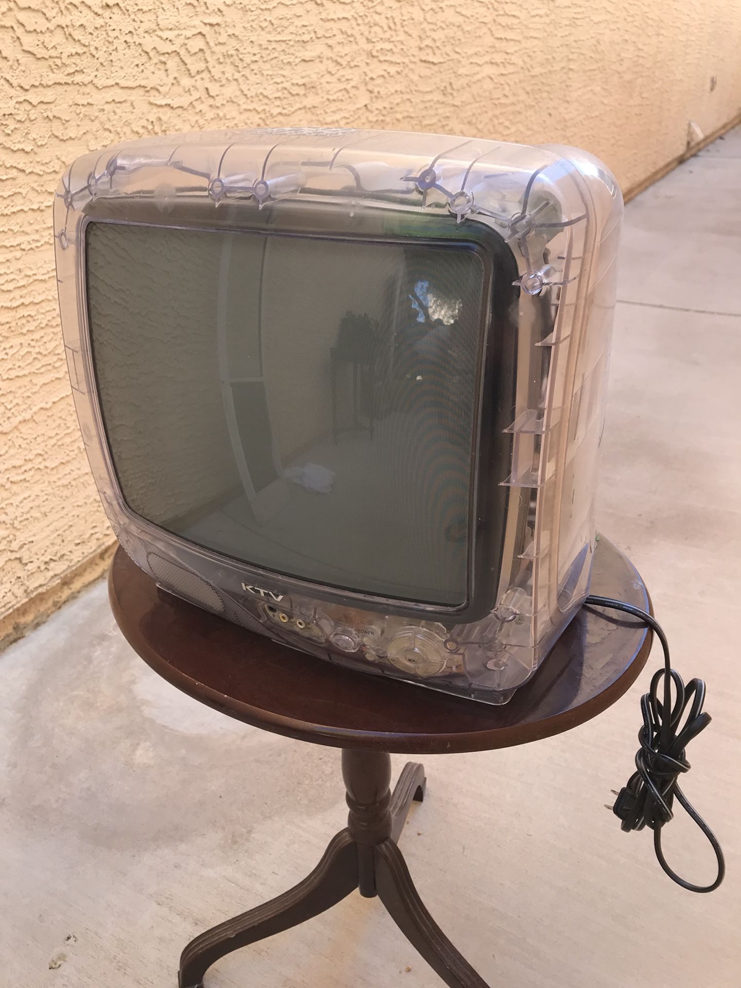 KTV 13" Color Prison Jail Inmate Clear Plastic TV #13CLR-AT Television