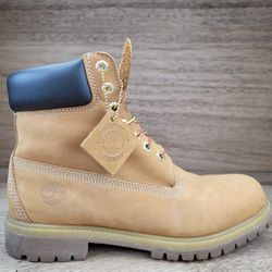 Timberland Men's 6 Inch Wheat Premium Leather Boots 10061 Lot Size 9