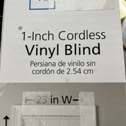 1 Inch Cordless Vinyl Blind