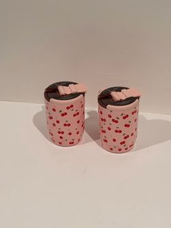Brumate Muv Cherries Bundle Of 2 15oz Mug Limited Edition Pink Cherry Print