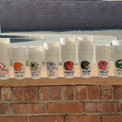 Football vintage beer cups