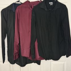 👔 Men’s Dress Shirts & Smart Casual Bundle – Size M – 5 Pieces