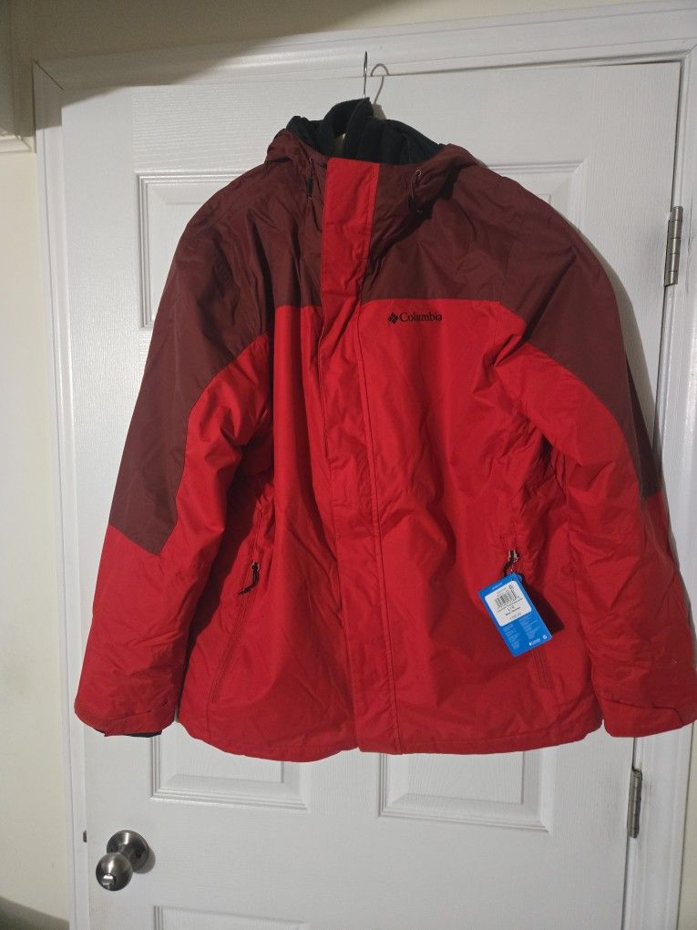 New Mens Columbia Interchange Jacket - Large