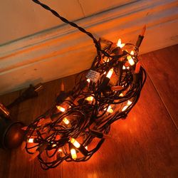 Orange Lights Halloween Lights Decor Couple Lights Doesn’t Shine