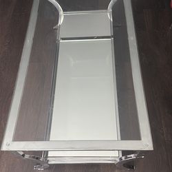 Pemberly Row Glass Top Accent Coffee Table