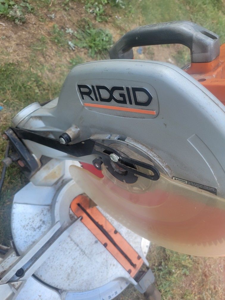 RIDGID MITER SAW WORKS GREAT. COST 300.00 I.LL TAKE 190.00
