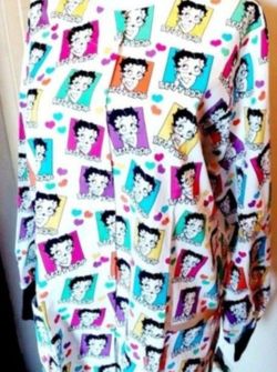 Betty Boop Women's Nurse Scrubs Jacket Suze Large. New.