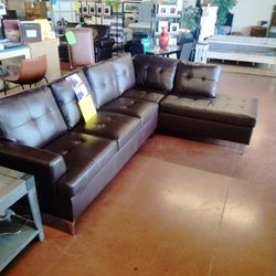 Leather Look Sofa Sectional Normal Price $1,599