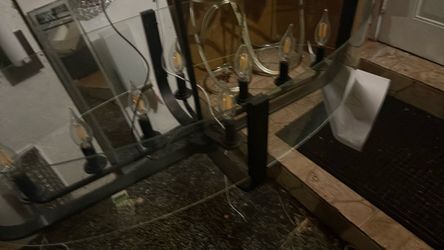 Black Multi-Arm Candelabra Chandelier