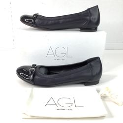 AGL Italy Monika Cap Toe Ballet Flats Women’s Size 10