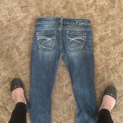 Silver Size 29 Capri Jeans 