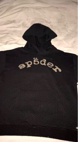 Sp5der rhinestone hoodie