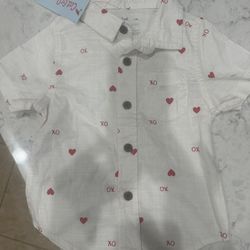 New Size 12 Month Valentine Shirt 