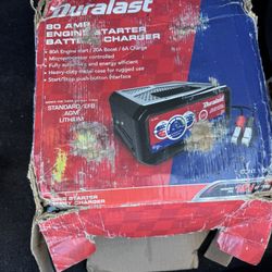 Duralast 80 AMP engine Starter And Battery Charger Perfect Condition 