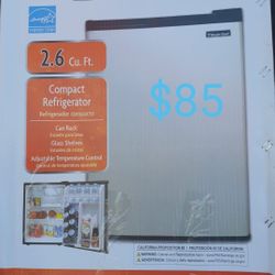 2.6cuft Magic Chef Refrigerator New In Bix