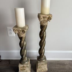 Pair of candle towers