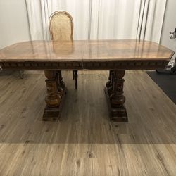 Vintage MCM Solid Wood Table 