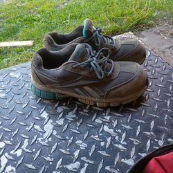Reebok Steel Toe Tennis Shoes Size 8 1/2