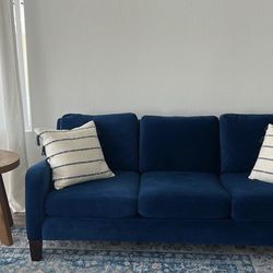 Blue Velvet Sofa