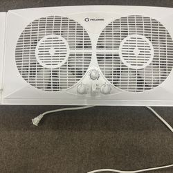Pelonis 9-inch Dual Blade Twin Window Fan