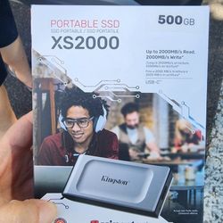 XS2000 500G High Performance Portable SSD with USB-C| Pocket-sized