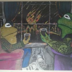 Original Frog & Toad Painting 