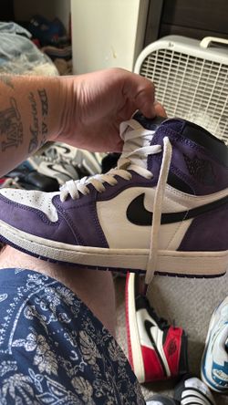 Jordan custom purple brand new 9.5 never worn no box