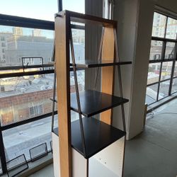 Rolling Open Bookcase