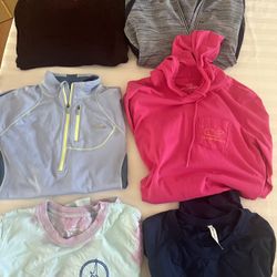 Athleta,Nike ,North Face and Vineyard Vines Adult long sleeve women small bundle
