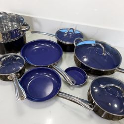 Mueller UltraClad Sapphire 14-Piece Nonstick Cookware Set – Brand New In Box