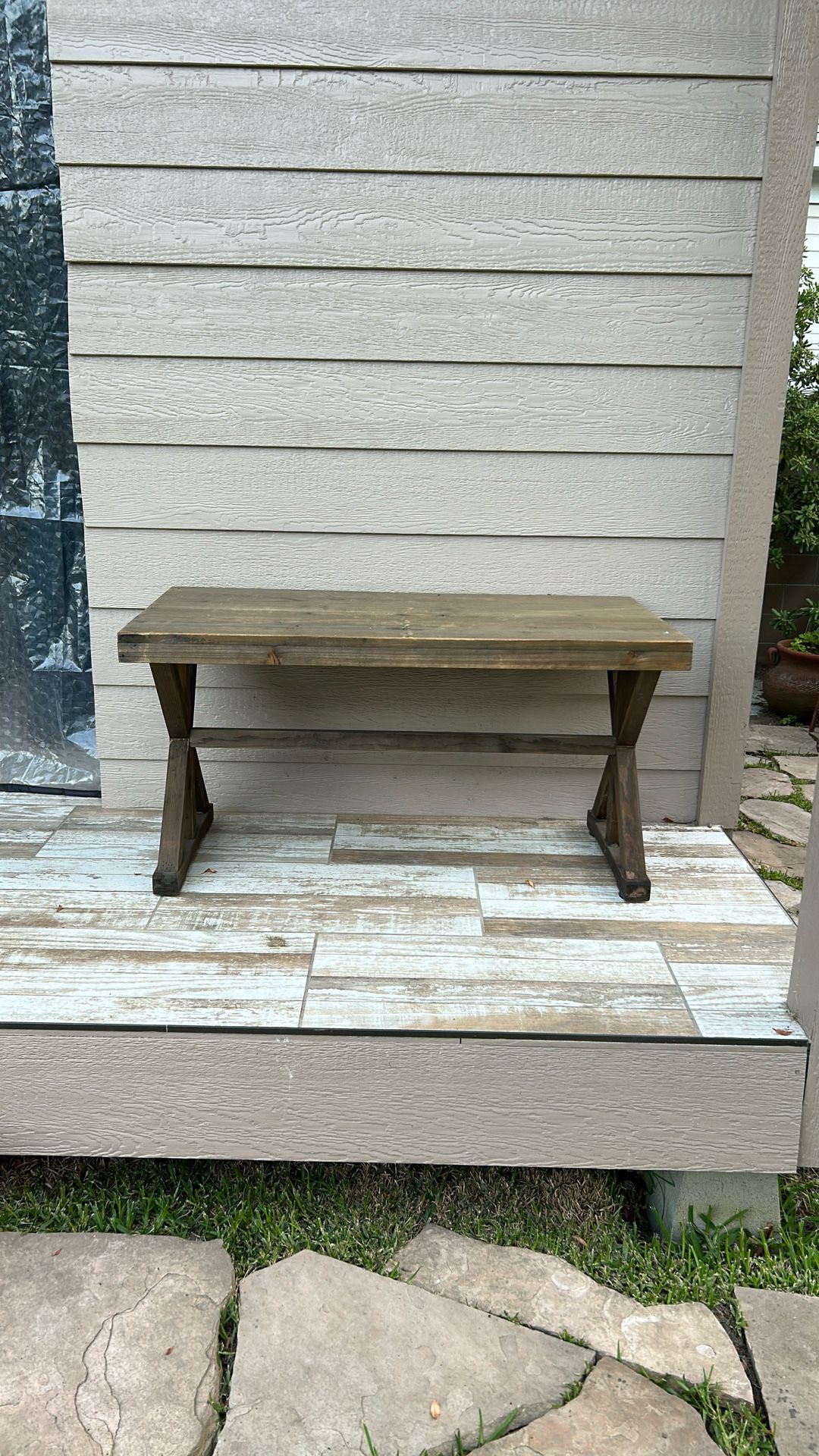 Wood Bench / End Table