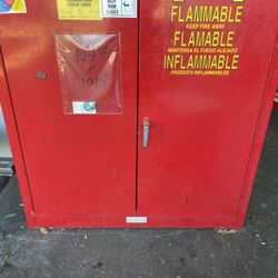 JustRite Flammable Liquid Storage Cabinet Used