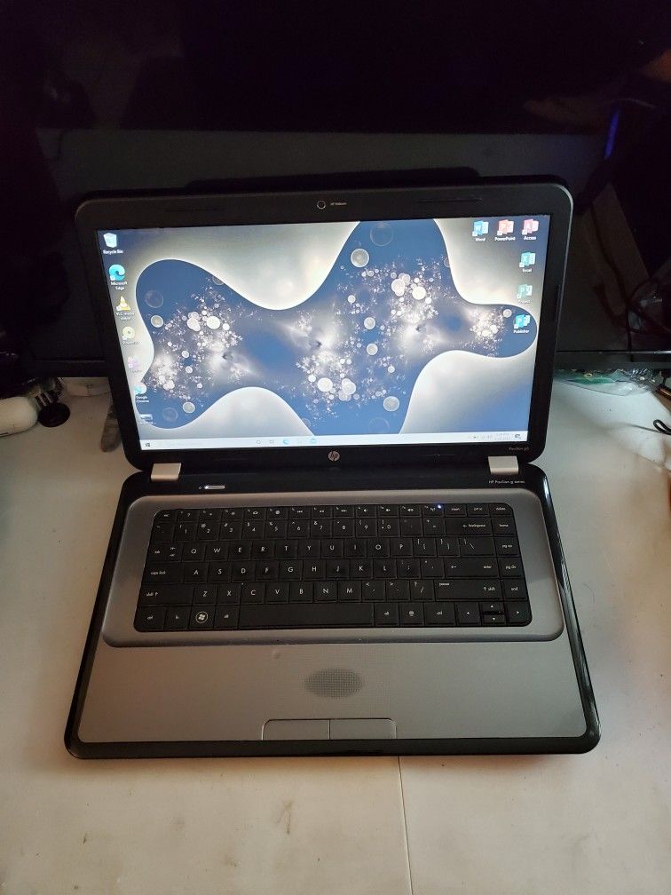 HP PAVILION G6 LAPTOP AMD A4-3305M 1.90GHZ 320GB 4GB 64BIT WIFI WEB CAM WINDOWS 10 HOME OFFICE 2019 15.6 INCHES CHARGER INCLUDED 