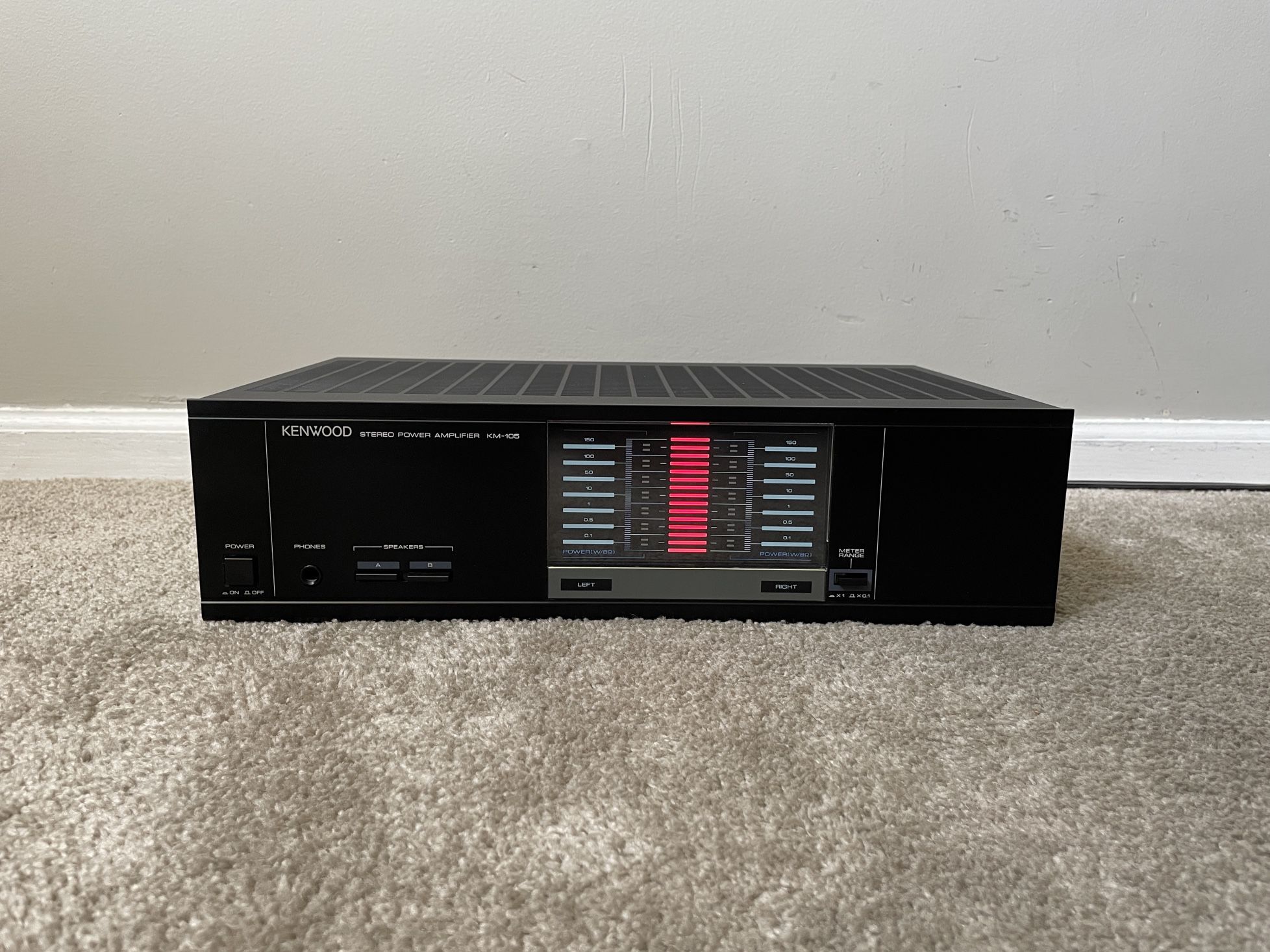 Kenwood KM-105 Home Stereo Power Amplifier Amp