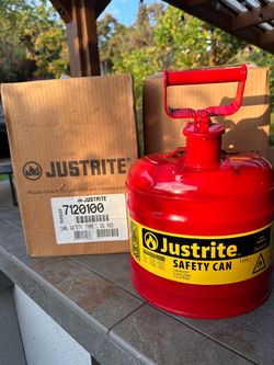 2 - 2 Gallon Justrite Gas Cans