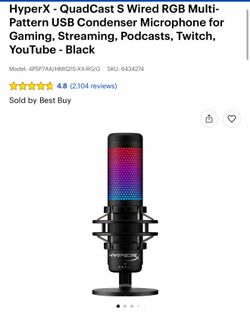Hyper X Quad Cast S  mic