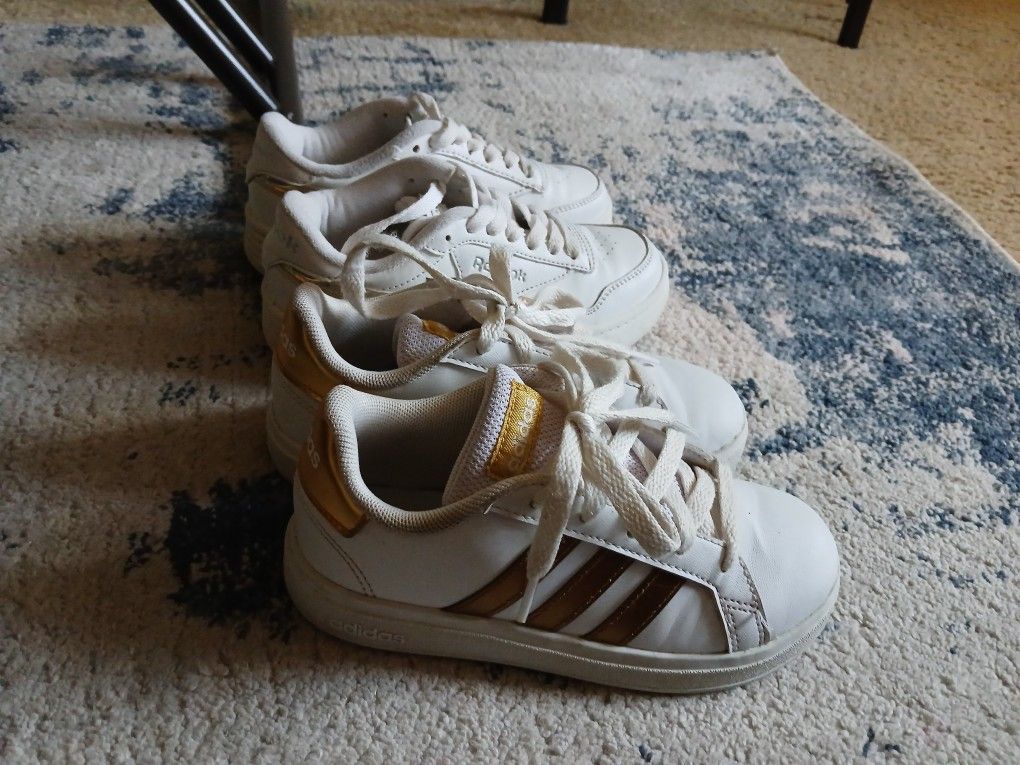 Girls Reebok And Adidas Sneakers 