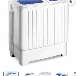 Like-New Portable Twin Tub Washing Machine - Excellent Condition!