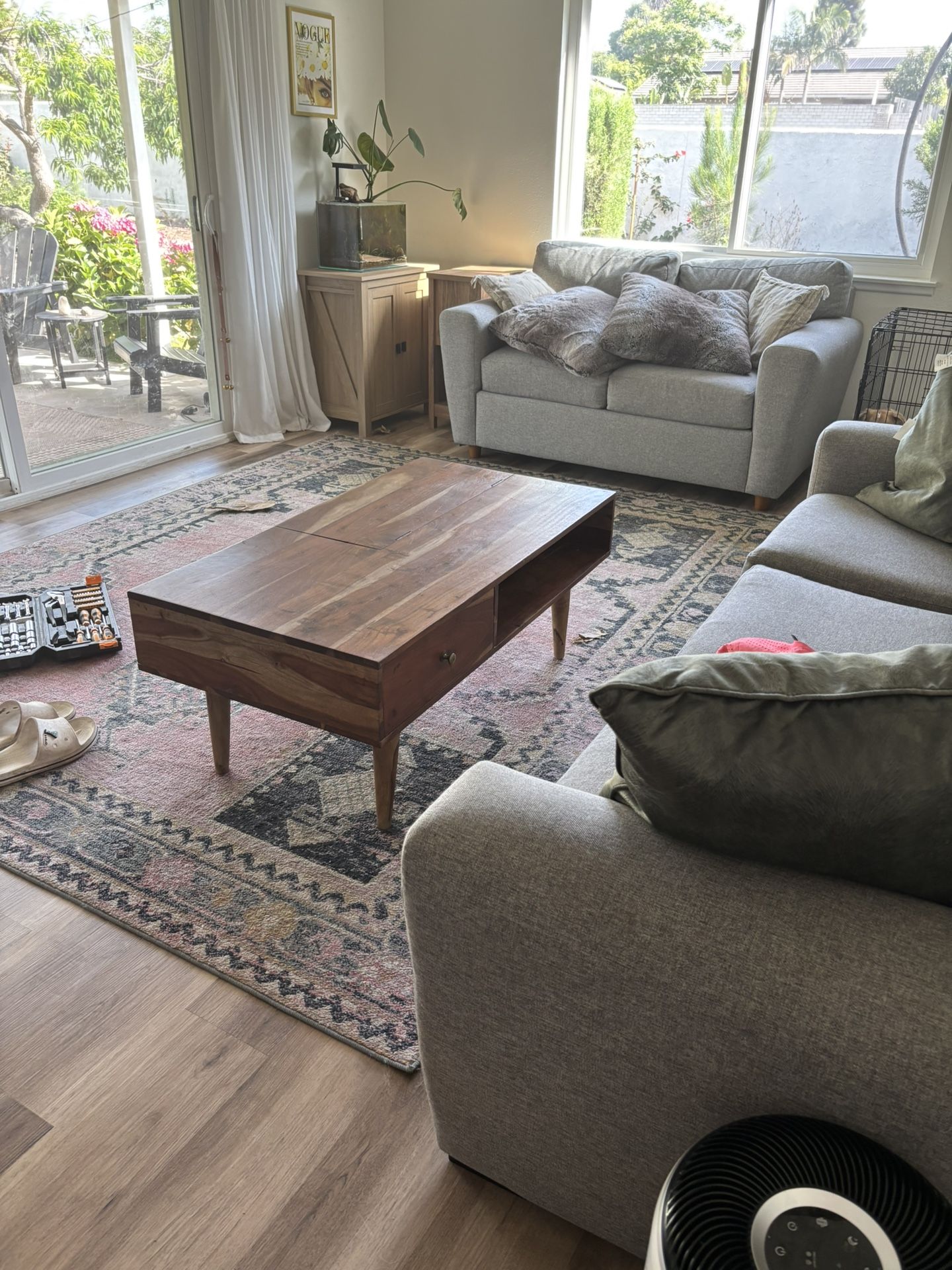 Couch, Loveseat, Chair And Ottoman Grey