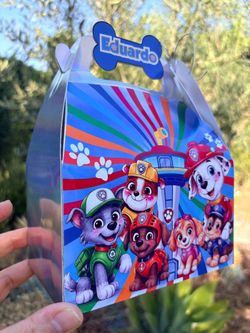 Paw patrol gable box, favor box