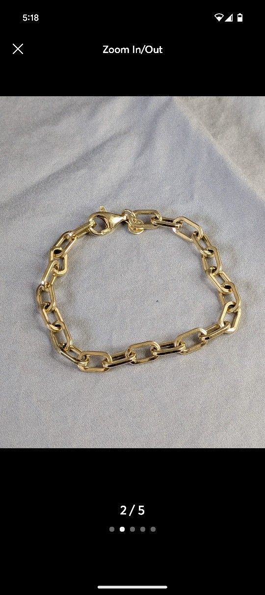 Bianca paperclip bracelet