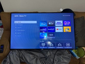 50in 4K QLED Smart Roku TV (with wall mount)