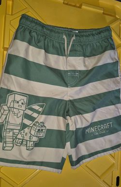 Boys minecraft swim trunks size 12/14