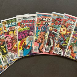 9 Issue Lot Fantastic Four 170-176 178 179 Fine To NM Marvel Galactus MCU Comics