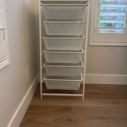 Elfa Classic Medium Tall Wire Drawer Unit - White 