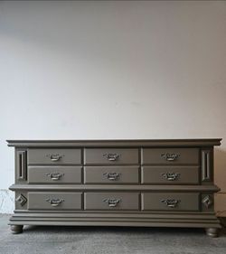 BOYD All Wood 9 Drawer Dresser -Freshy Painted
