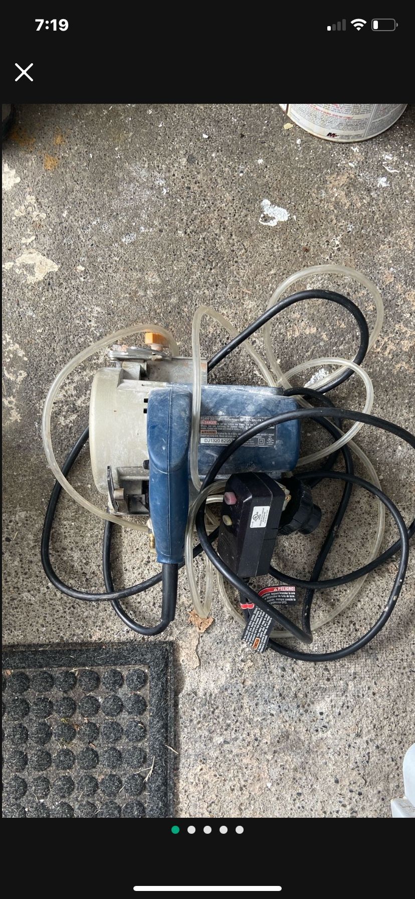 Ryobi TC400 4 Inch Wet/Dry Tile Saw In Case